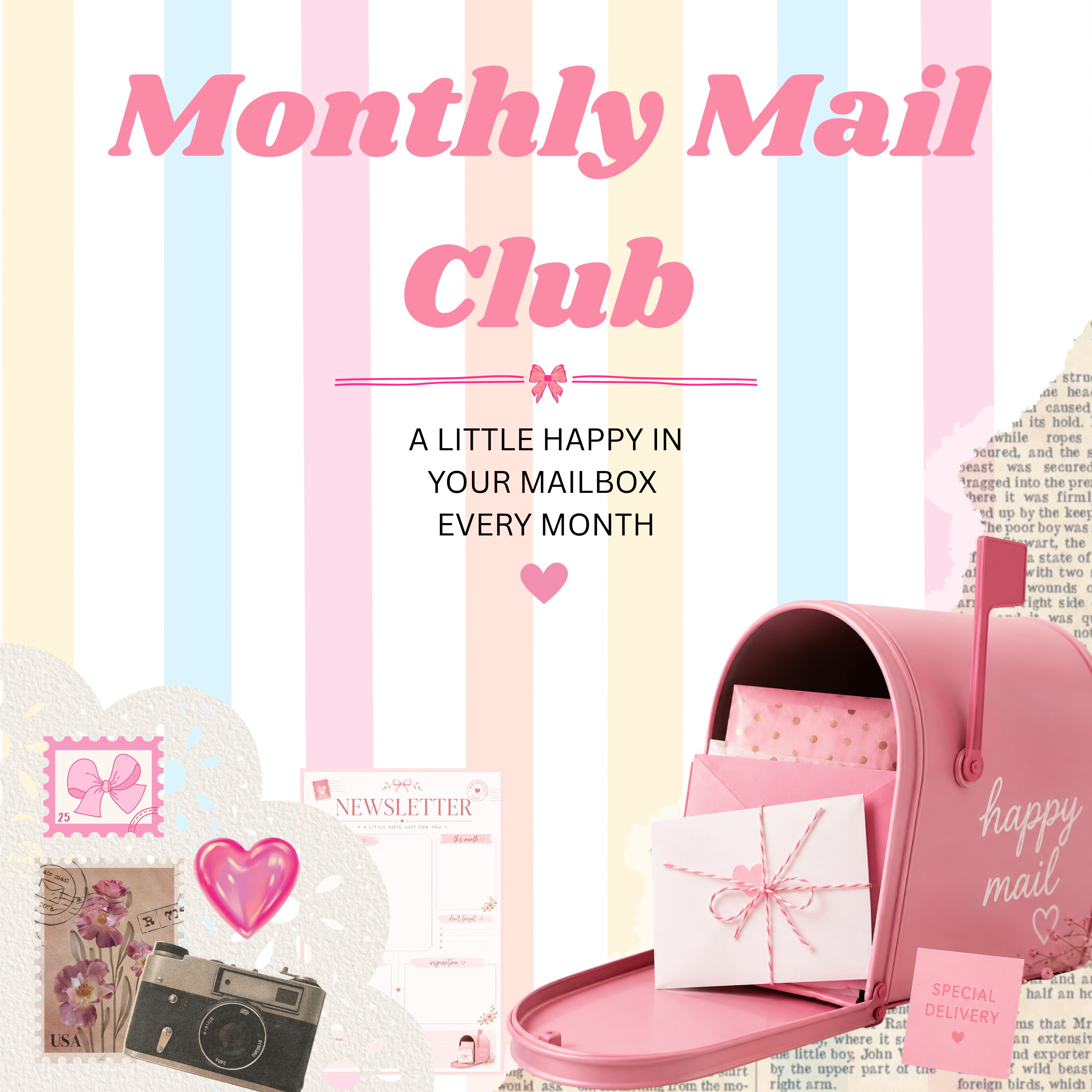 Monthly Mail Club | Happy Mail