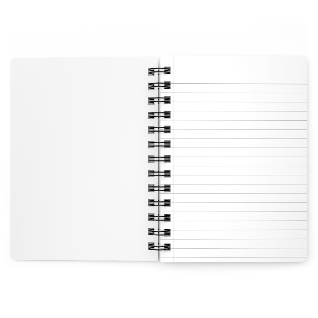 Lighthouse Coastal Journal — Spiral Notebook with Ocean Sunset Illustration