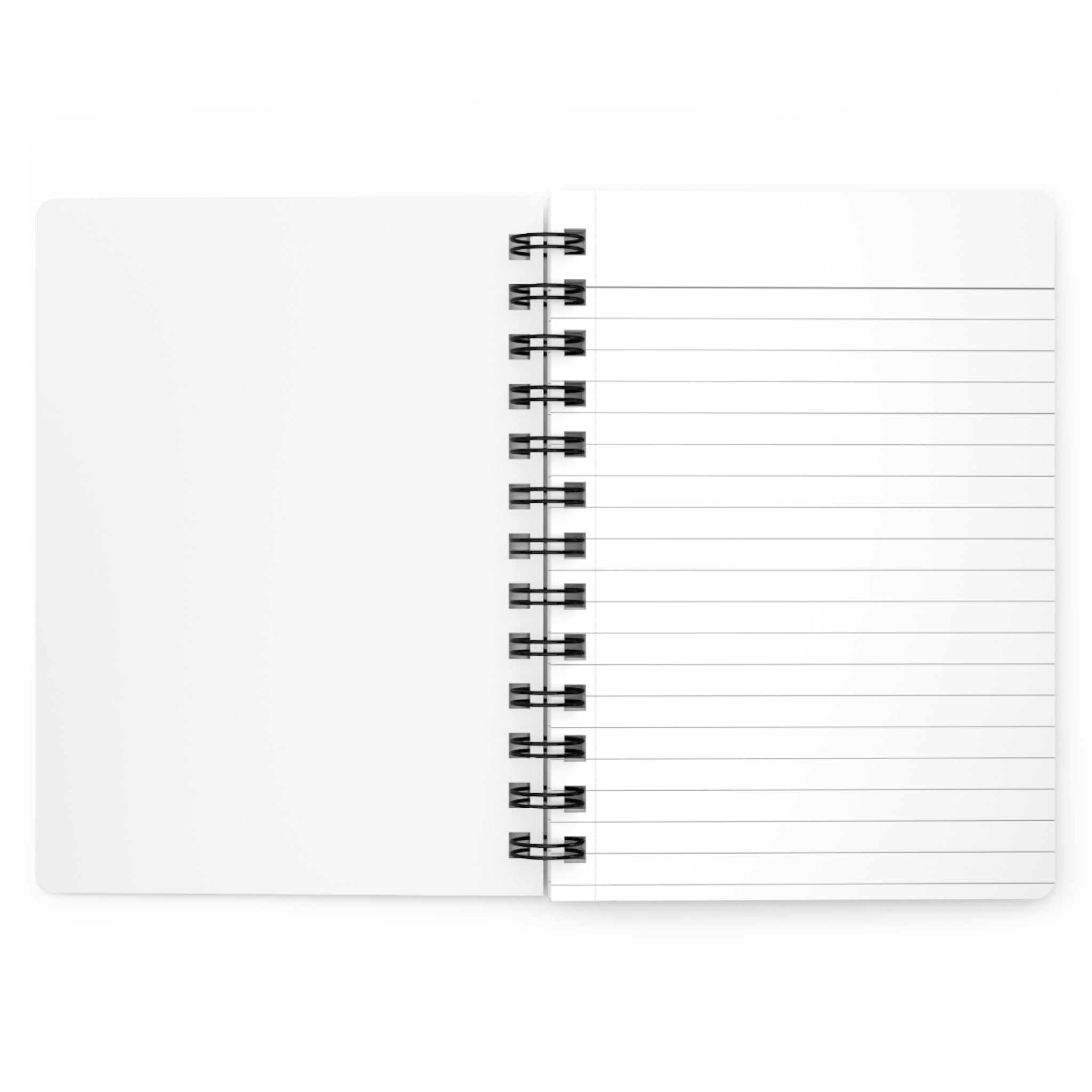 Lighthouse Coastal Journal — Spiral Notebook with Ocean Sunset Illustration