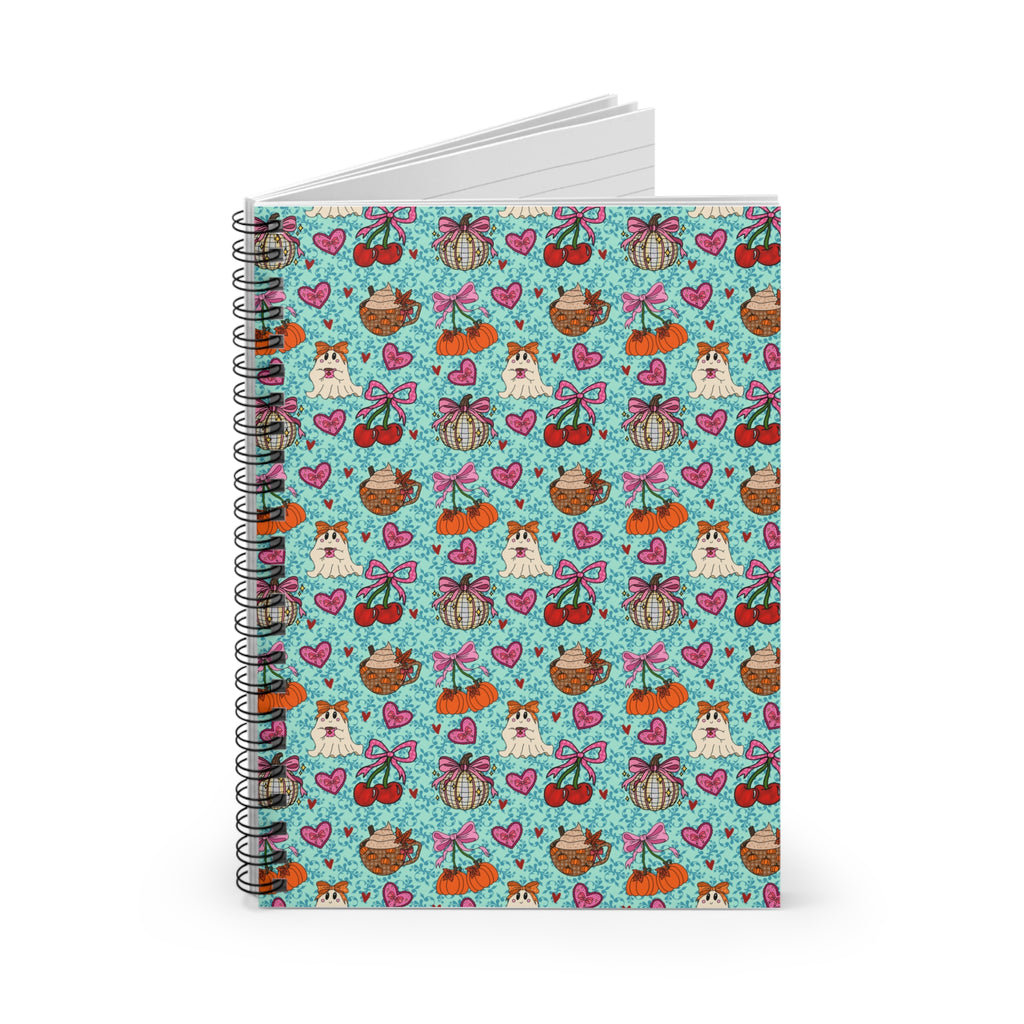 cute fall themed spiral notebook