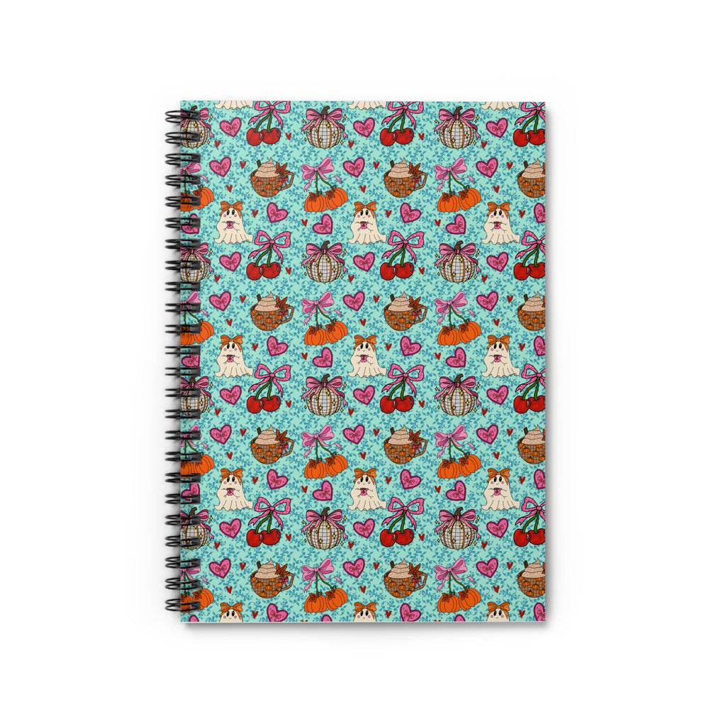 cute fall themed spiral notebook