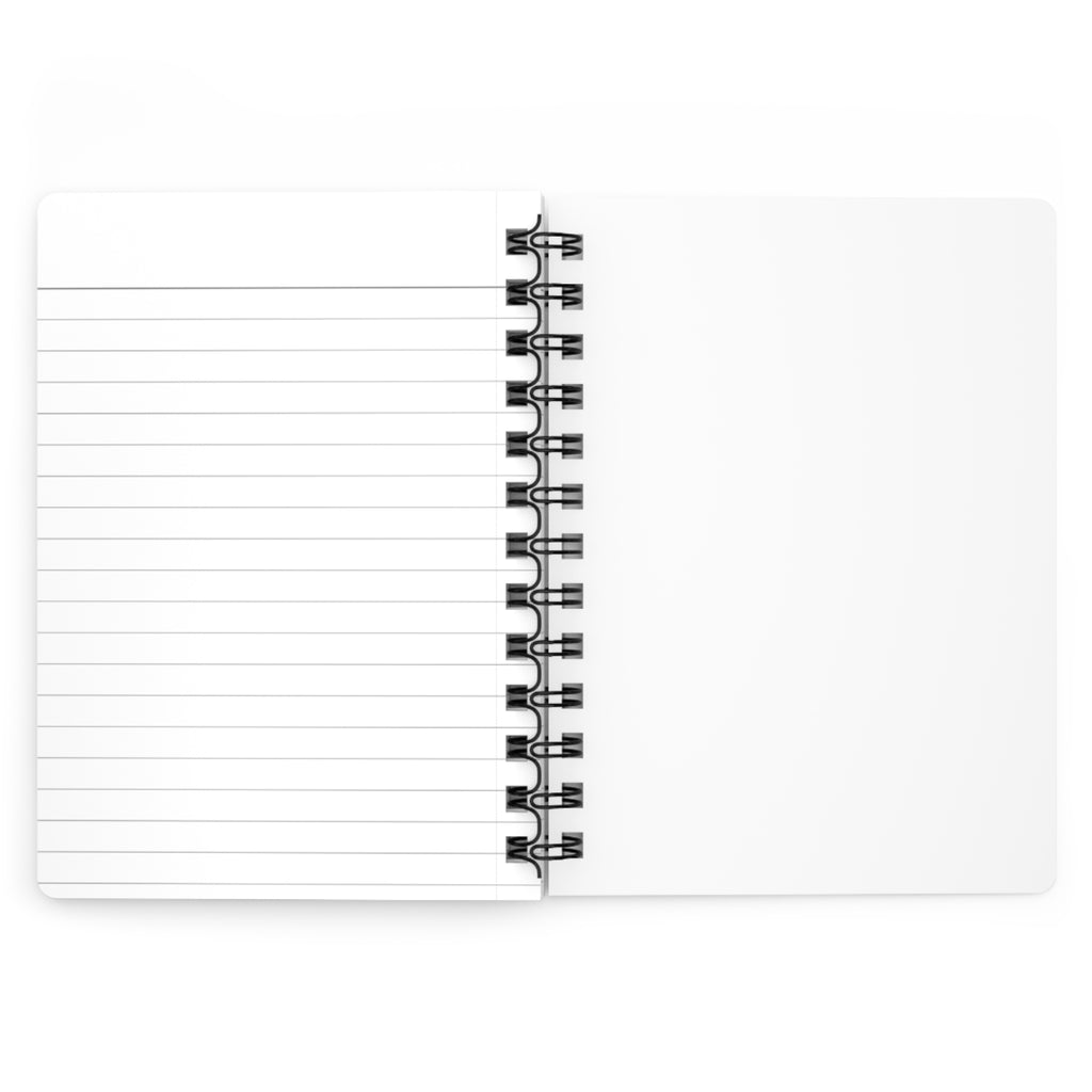 Lighthouse Coastal Journal — Spiral Notebook with Ocean Sunset Illustration