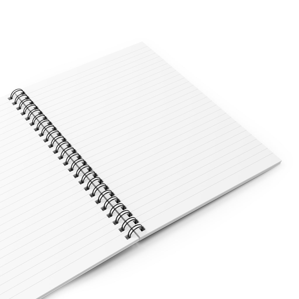 Patterned Spiral Notebook — Cute faith based and blueberries & bows notebook